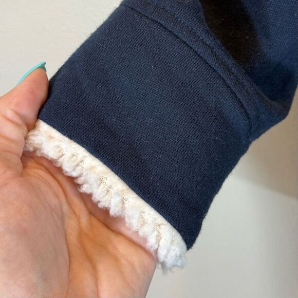 P.J. Salvage Sherpa Trim Zip-Up Hoodie Sweatshirt Women's Medium - Picture 2 of 10